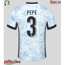 Camiseta Portugal Pepe #3 Visitante Equipación Eurocopa 2024 manga corta